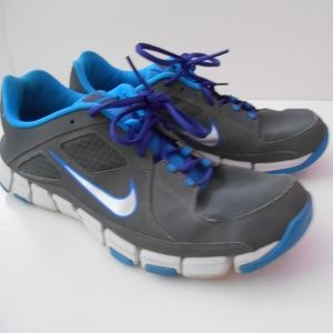 Nike Training Shoes Mens Size 12 Gray Blue GC